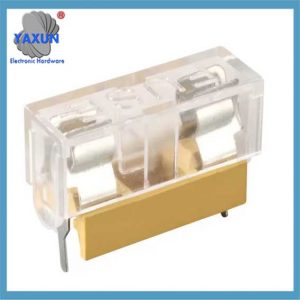 5x20mm 2 Pins Glassicherungsclip PTF-15 10A 250 V BFH-15 mit 22-mm-Tonhöhe und PCB-Sicherungshalterabdeckung