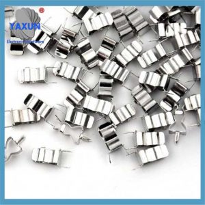 5X20mm PCB Lötmontage Sicherungshalter Clip Chassis Dose Messing 0,4 mm Dicke