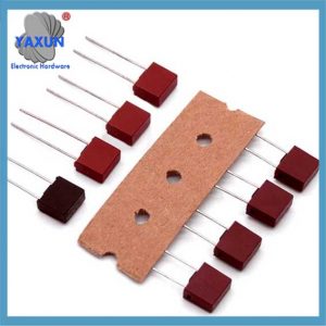Rote DIP-montierte, quadratische, träge Miniatur-Mikrosicherung, 250 V