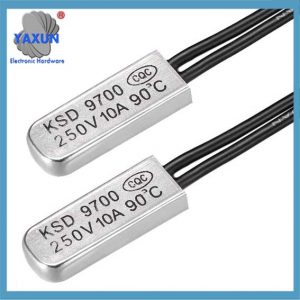 Метален корпус KSD9700 250V 5A NO Термостат Би-метален превключвател за контрол на температурата Нормално отворен