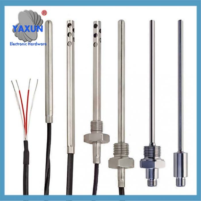 RTD Pt100 Temperature Sensor Probe – 3 Wire, 2 Meter Cable, 1/2 BSP Thread, Unbranded