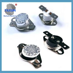 Bimetallic temperature sensing element of KSD301